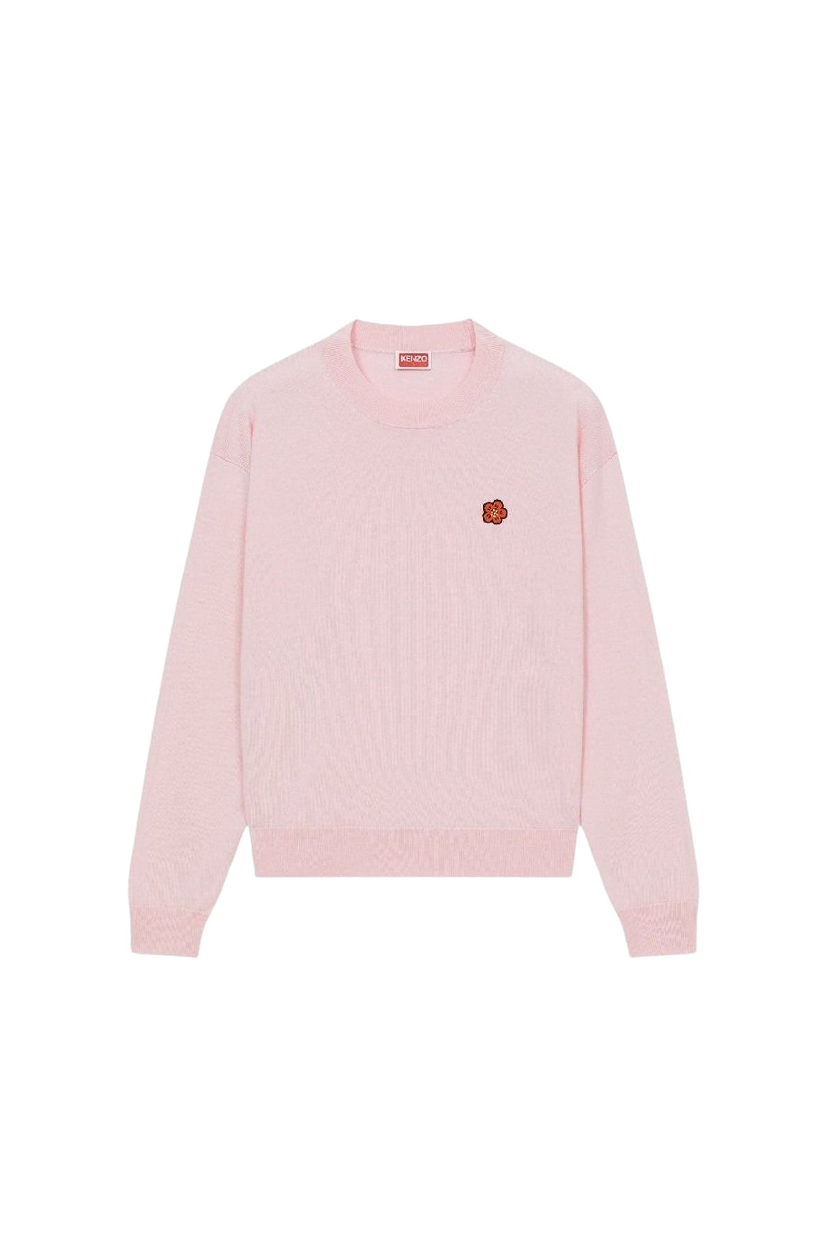 Boke Flower embroidered jumper in wool - Faded Pink