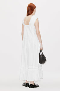 Robe midi plissée - Off White