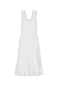 Robe midi plissée - Off White