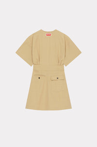 Robe à ceinture réglable - Beige