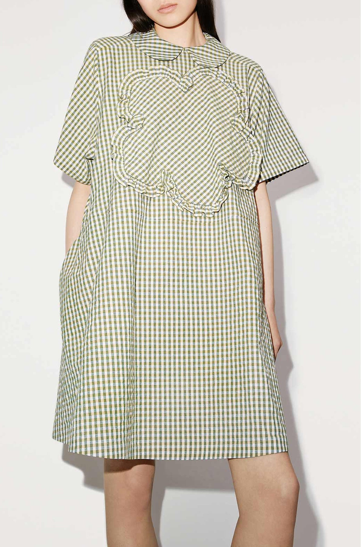 Robe babydoll vichy - Golden Yellow
