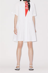 Robe chemise à poches - Off White