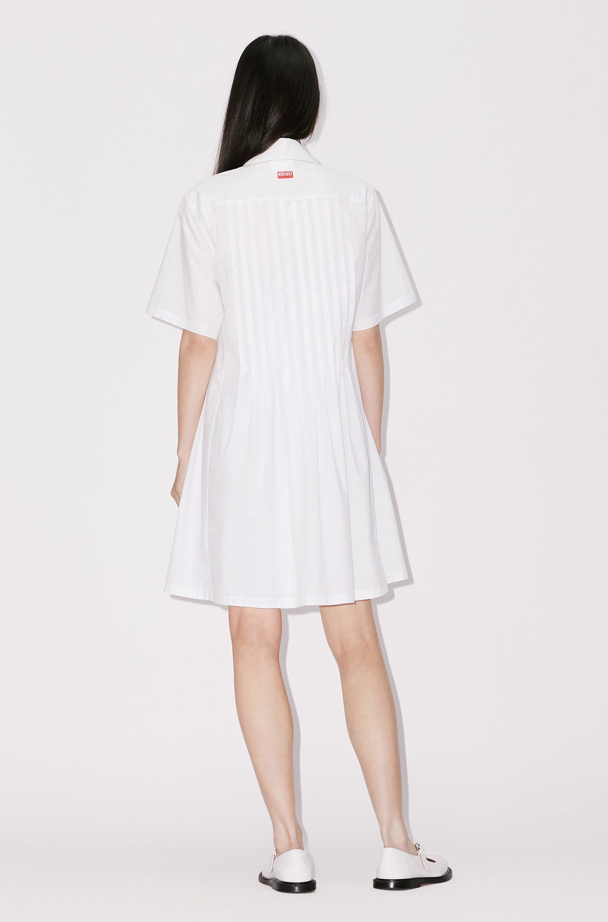 Robe chemise à poches - Off White