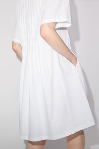 Robe chemise à poches - Off White