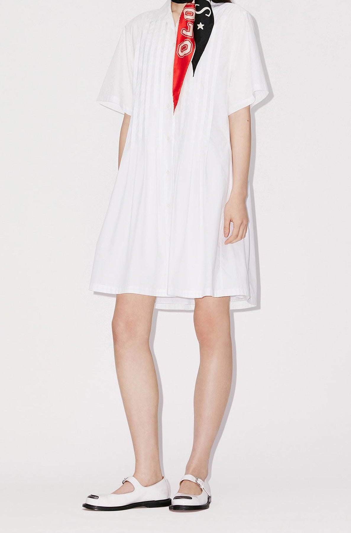 Robe chemise à poches - Off White