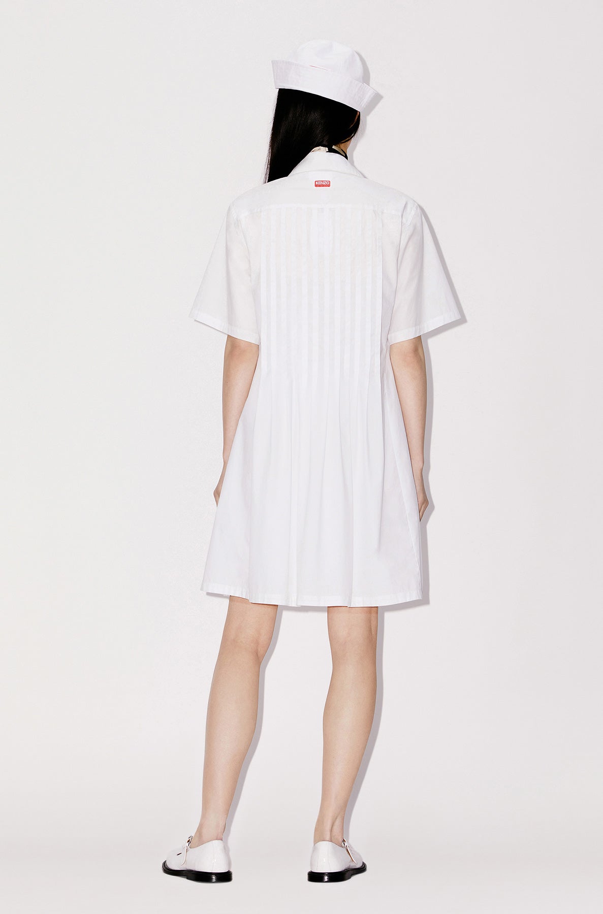 Robe chemise à poches - Off White