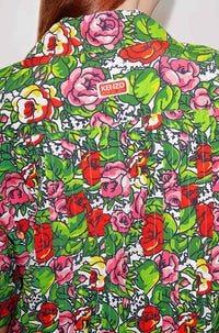 Robe chemise Hawaiian Flower imprimée - Off White