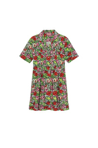 Robe chemise Hawaiian Flower imprimée - Off White