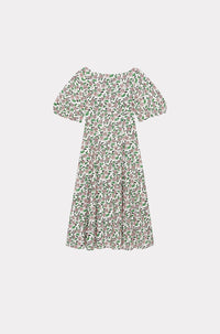 Robe midi en broderie anglaise - Off White