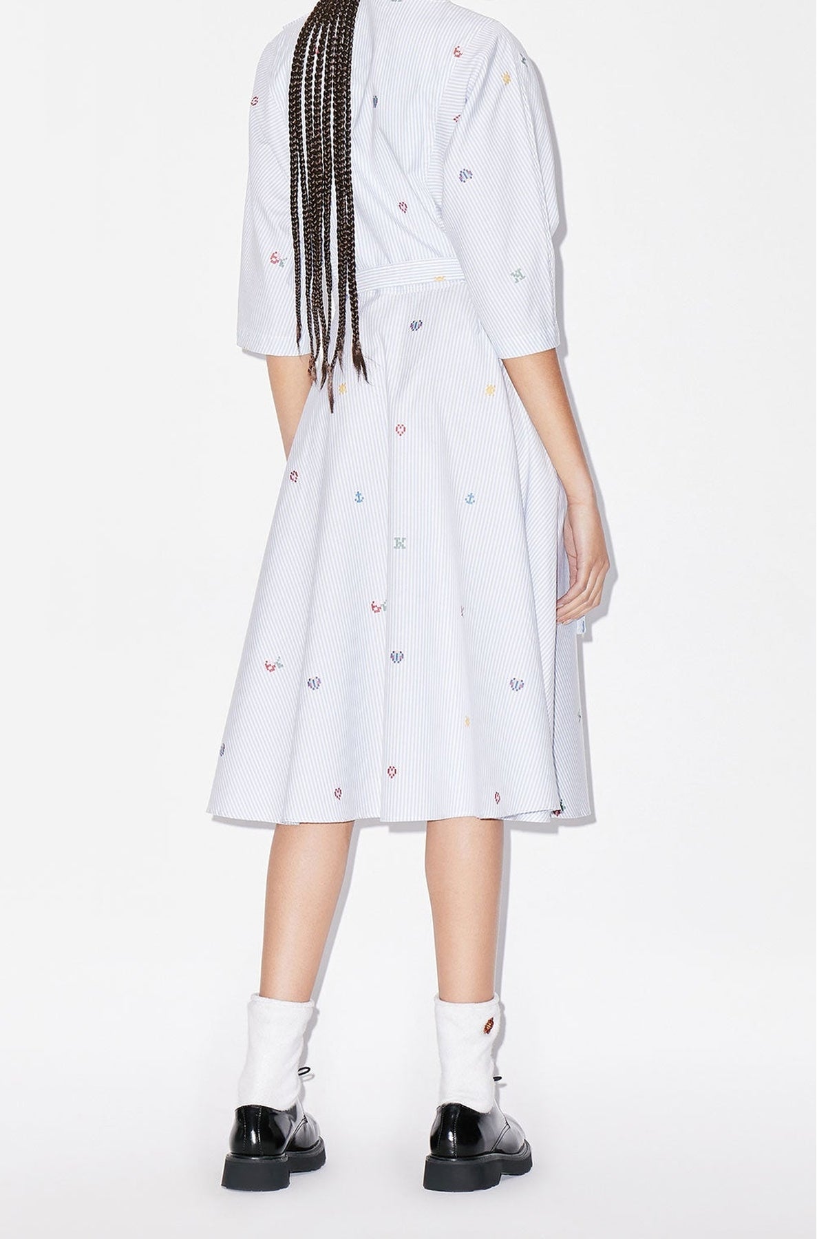 Kenzo Pixel midi-length dress - Light Blue