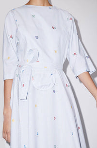 Kenzo Pixel midi-length dress - Light Blue
