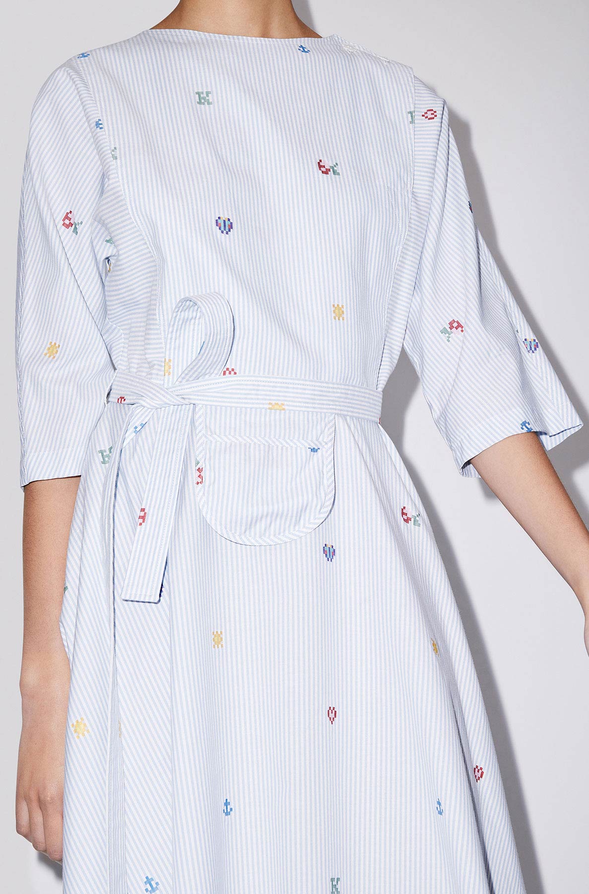 Kenzo Pixel midi-length dress - Light Blue