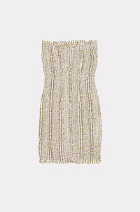 Robe bustier smockée - Grass Green