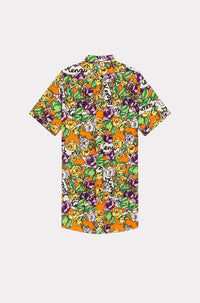 Robe chemise Hawaiian Flower - Medium Orange