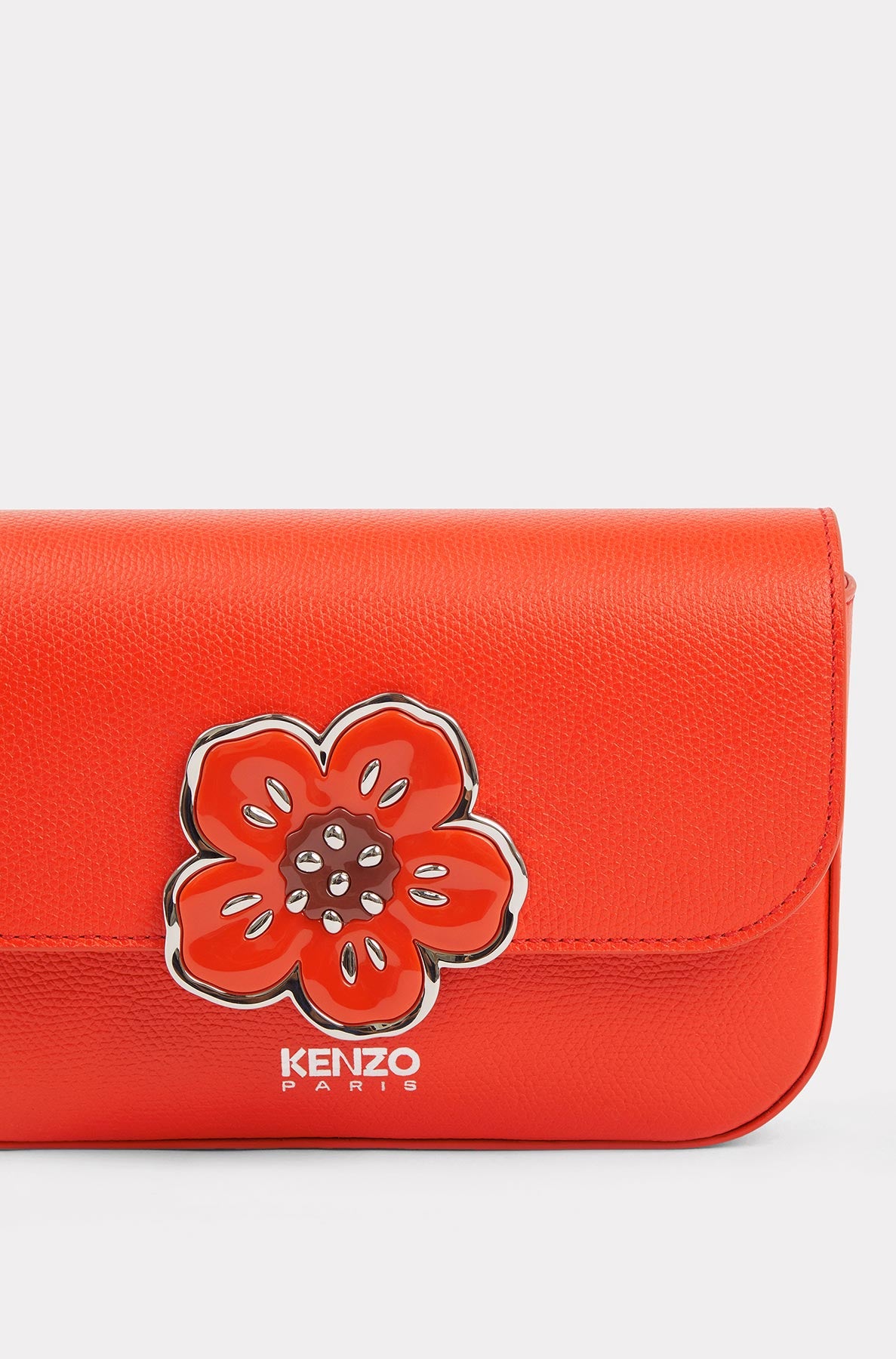 Sac à bandoulière "Boke Flower" en cuir - Medium Red
