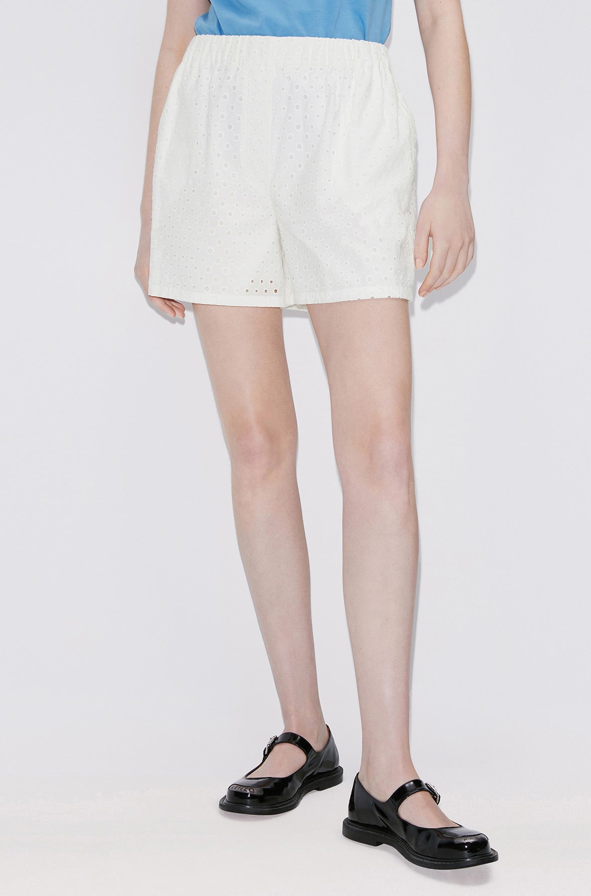 Short en broderie anglaise - Off White