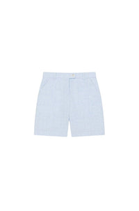 Short de tailoring en lin - Sky Blue