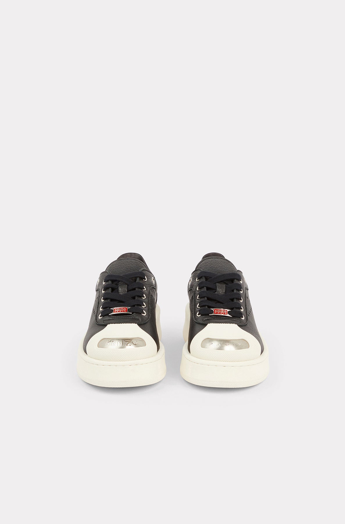 Baskets Kenzo Hoops en cuir - Black
