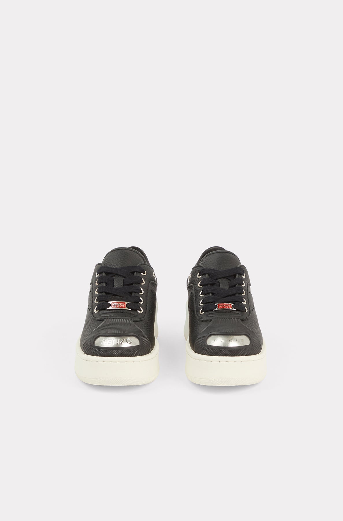 Baskets Kenzo Hoops en cuir - Black