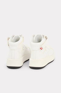 Baskets montantes Kenzo Hoops en cuir - White