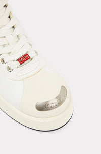 Baskets montantes Kenzo Hoops en cuir - White