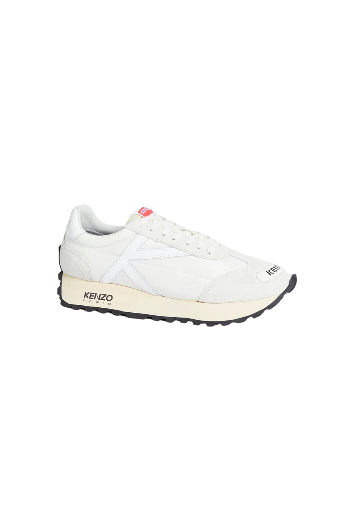 Kenzo Smile Run low trainers in leather - Off White