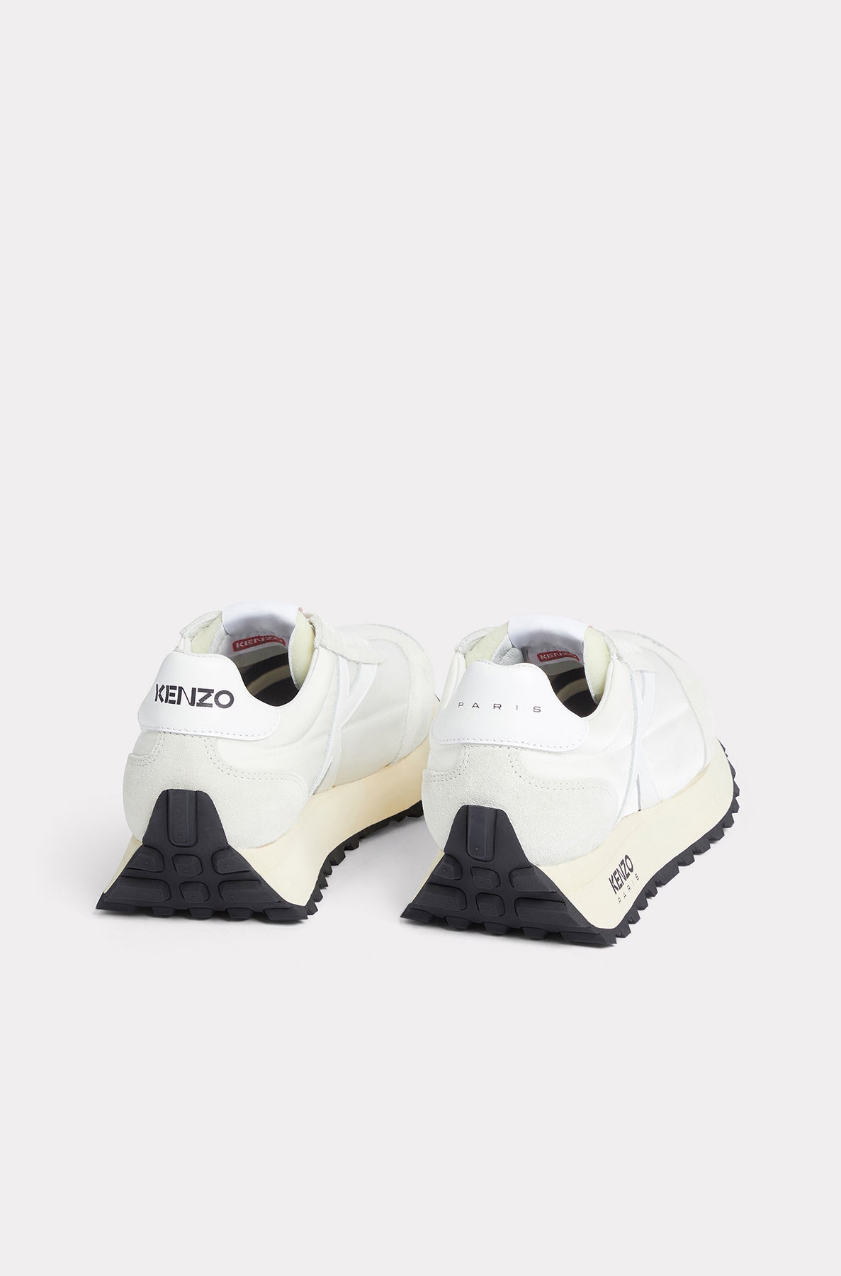 Kenzo Smile Run low trainers in leather - Off White