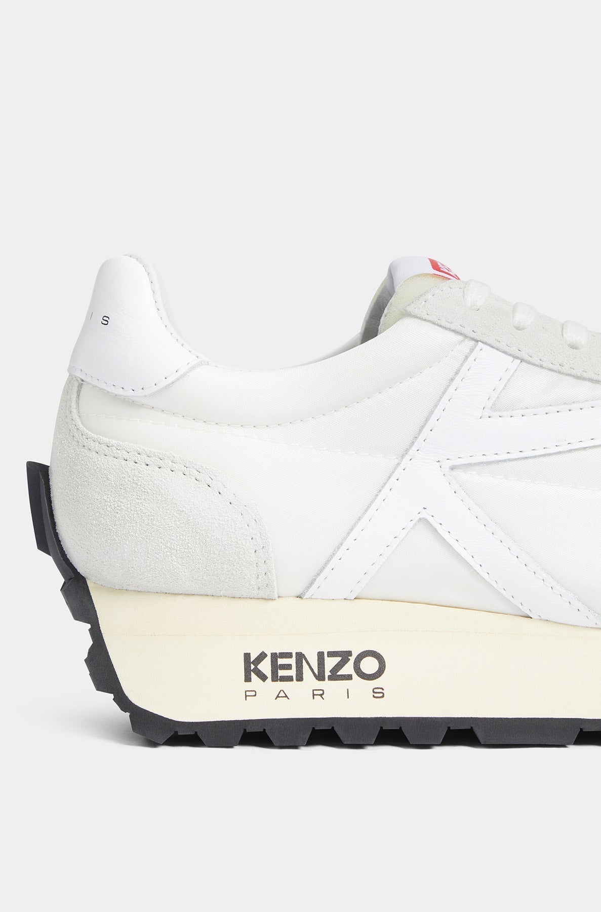 Kenzo Smile Run low trainers in leather - Off White