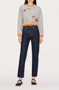 Sweatshirt réversible "Boke Boy" - Pearl Grey