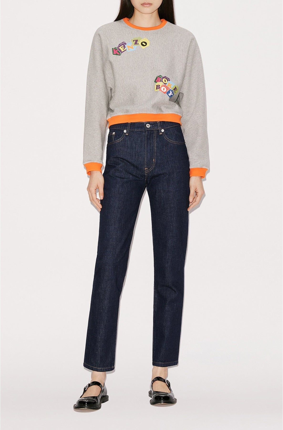 Sweatshirt réversible "Boke Boy" - Pearl Grey