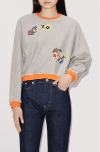 Sweatshirt réversible "Boke Boy" - Pearl Grey