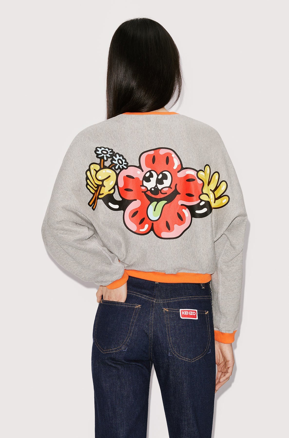 Sweatshirt réversible "Boke Boy" - Pearl Grey