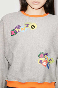 Sweatshirt réversible "Boke Boy" - Pearl Grey