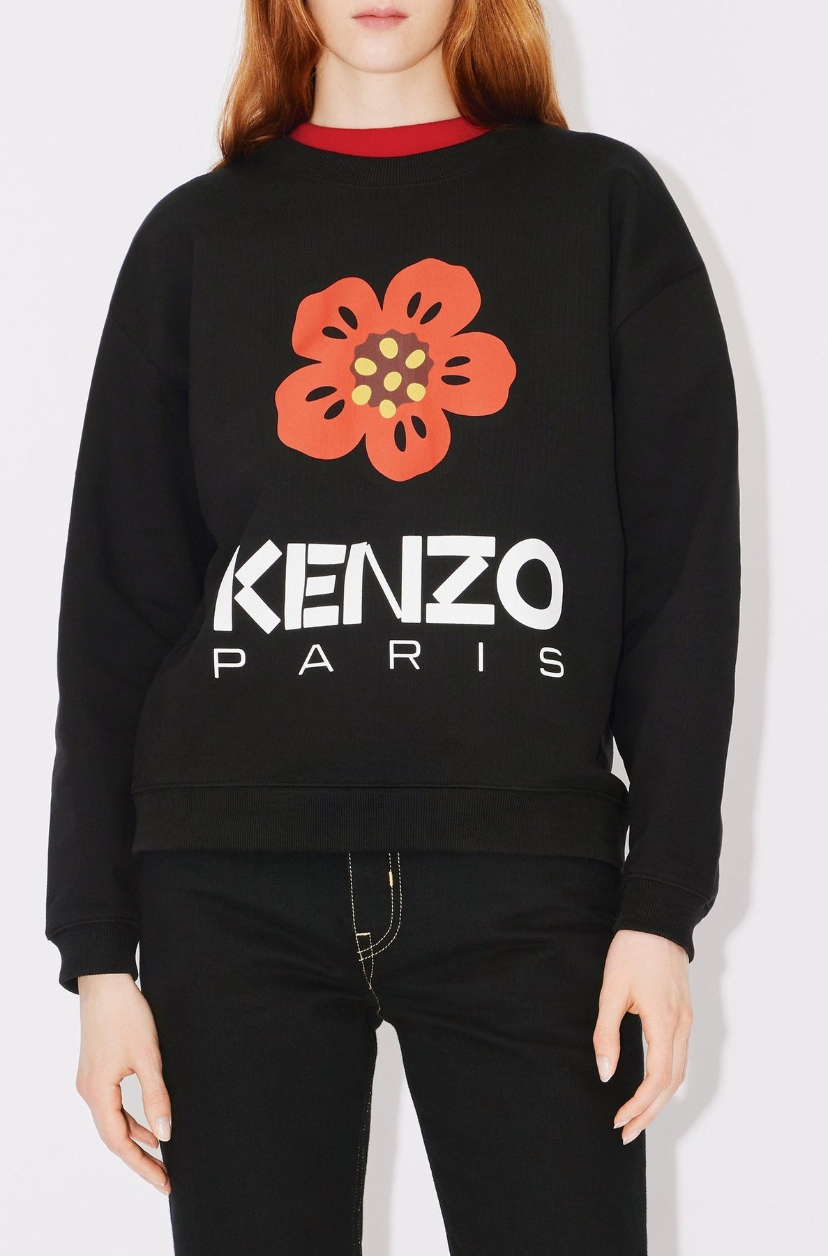 Sweatshirt Boke Flower - Black