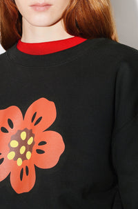 Sweatshirt Boke Flower - Black