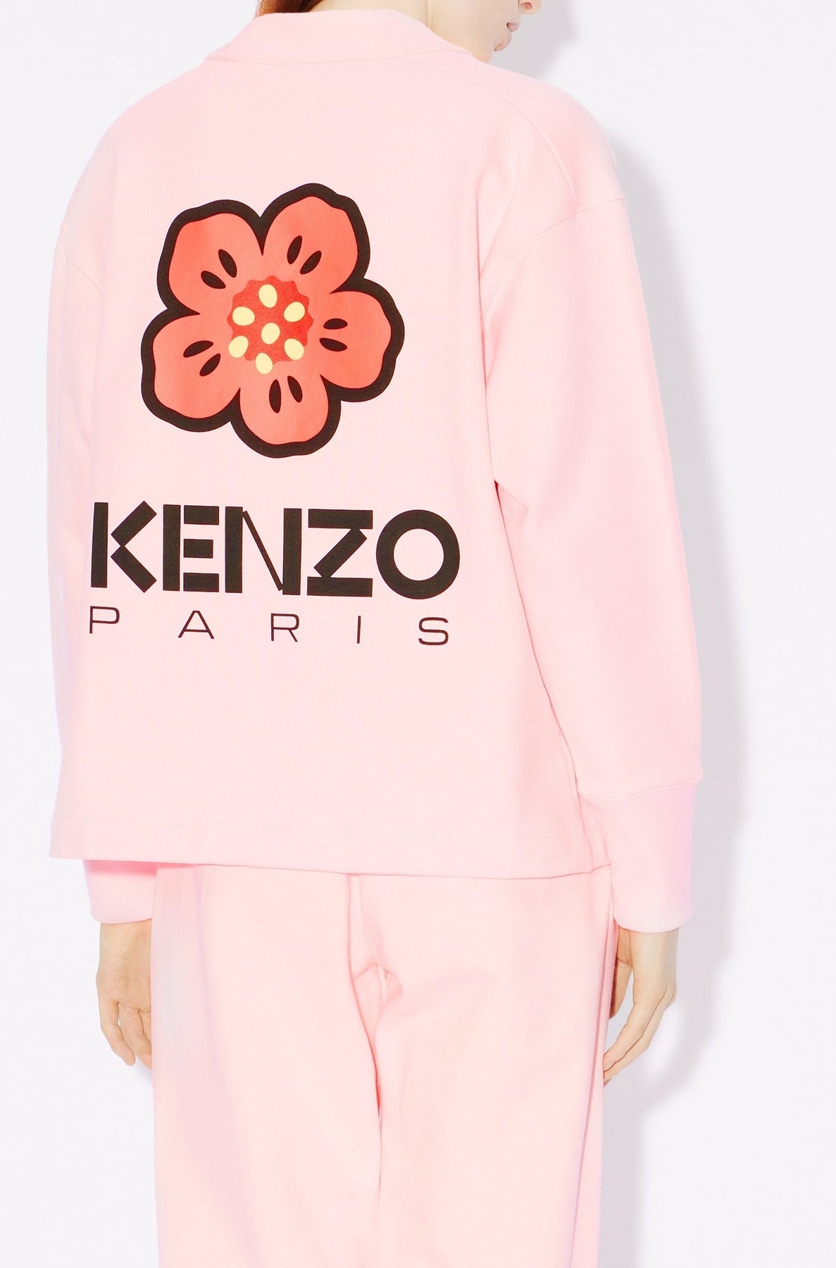 Cardigan Boke Flower - Faded Pink