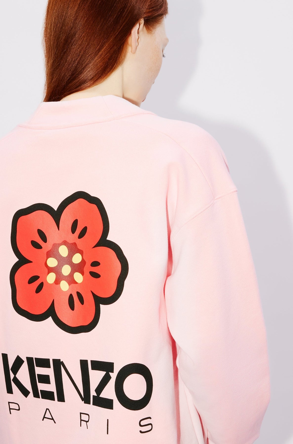 Cardigan Boke Flower - Faded Pink