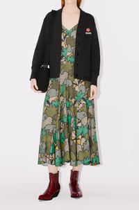 Cardigan Boke Flower - Black