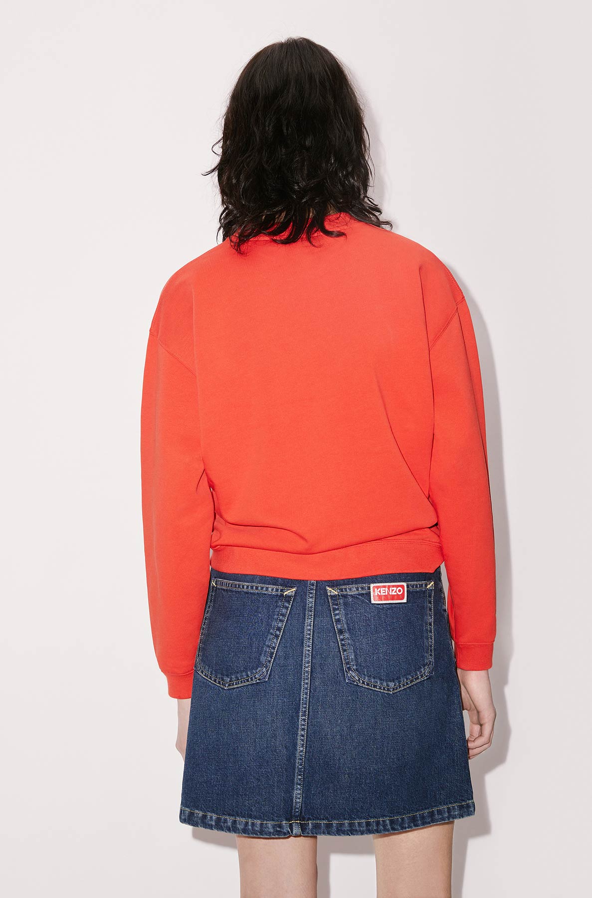 Sweatshirt brodé "Boke Flower" - Medium Red