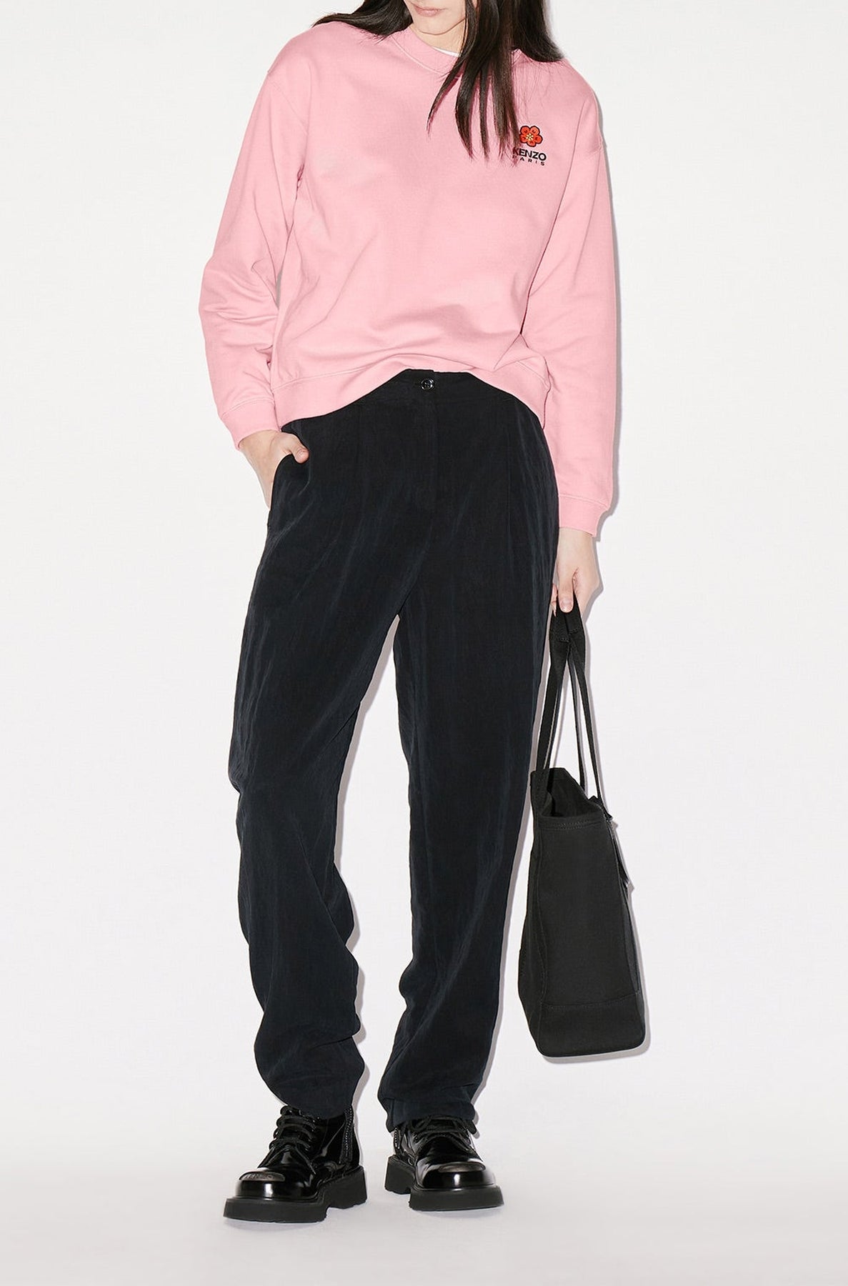 Boke Flower' embroidered sweatshirt - Pink