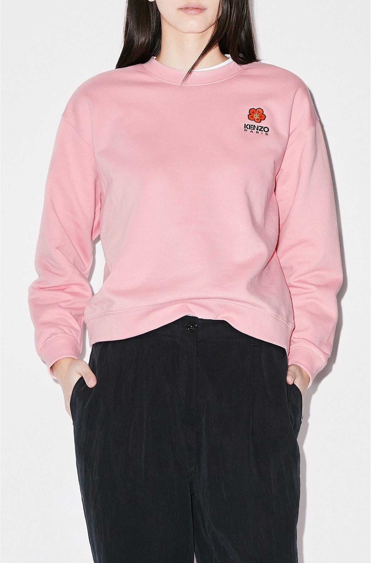 Boke Flower' embroidered sweatshirt - Pink