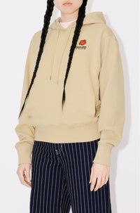 Sweatshirt à capuche brodé "Boke Flower" - Camel