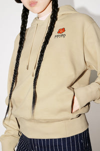 Sweatshirt à capuche brodé "Boke Flower" - Camel