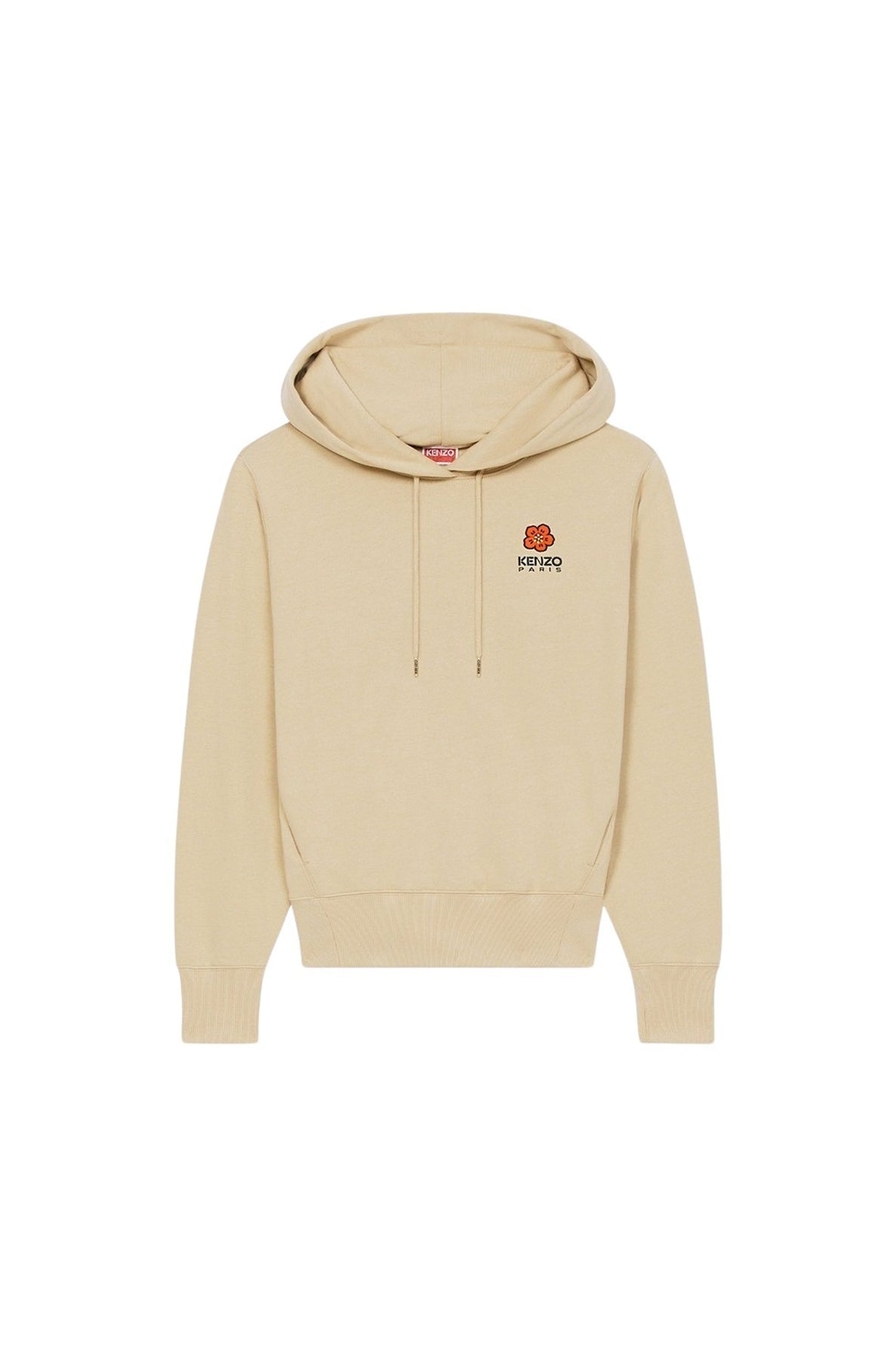 Sweatshirt à capuche brodé "Boke Flower" - Camel