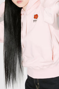 Boke Flower embroidered hoodie - Faded Pink