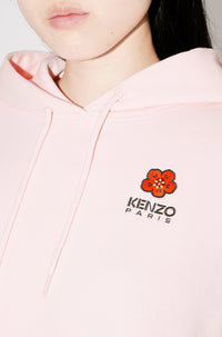 Boke Flower embroidered hoodie - Faded Pink