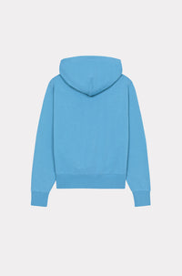 Sweatshirt à capuche brodé "Boke Flower" - Cyan