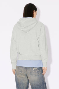 Boke Flower embroidered hoodie - Pale Grey