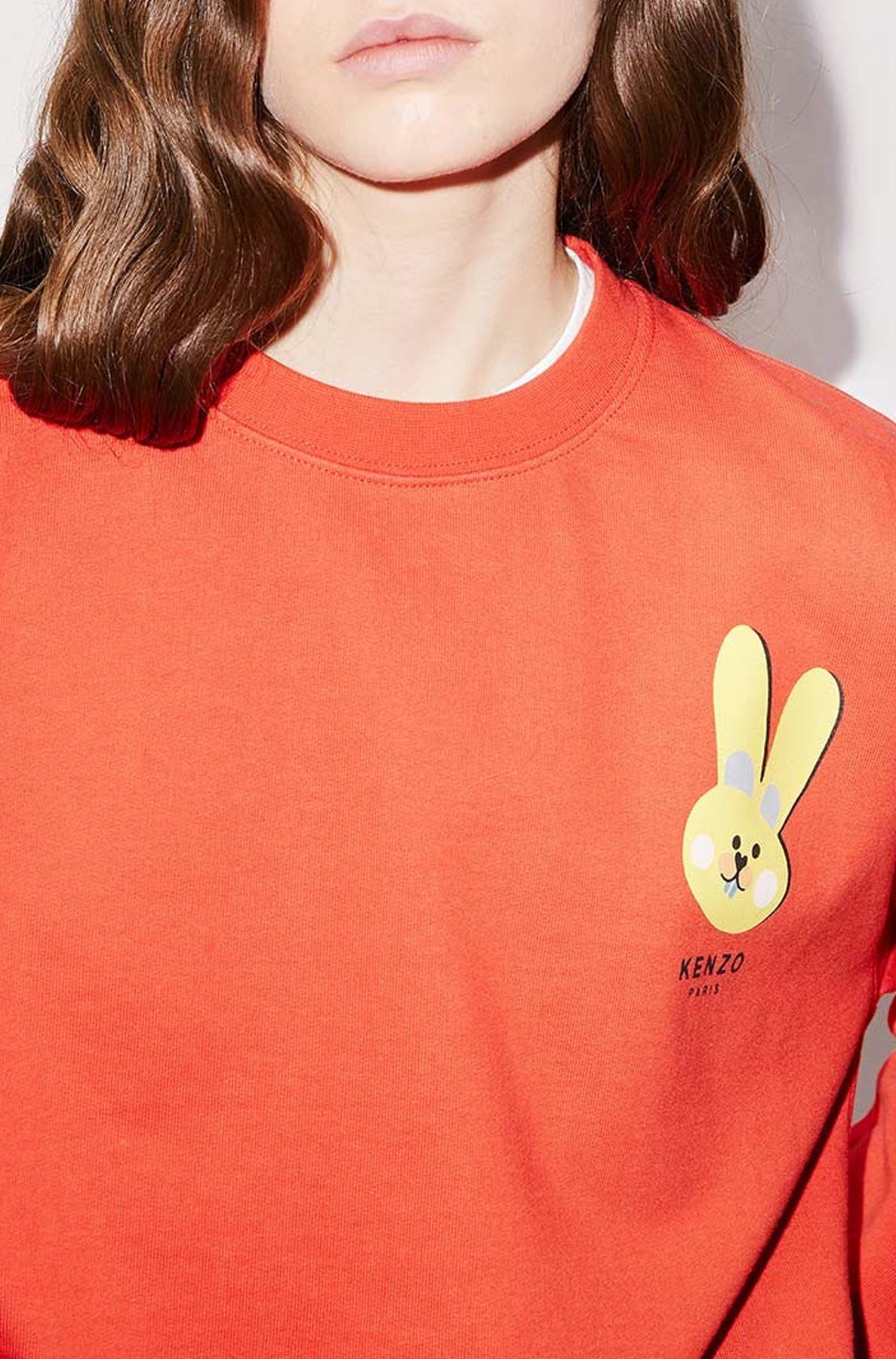 Rabbit Crest Sweatshirt - Medium Red