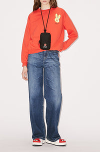 Rabbit Crest Sweatshirt - Medium Red